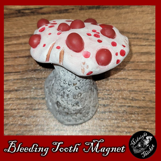 Bleeding Tooth Mushroom Magnet